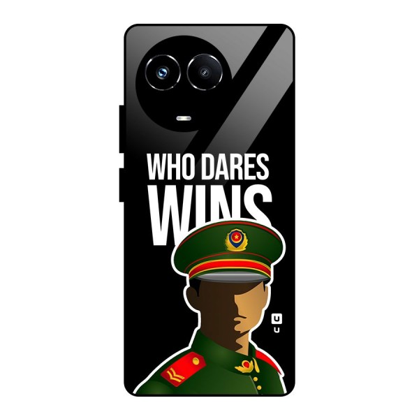 Who Dares Wins Glass Back Case for Realme Narzo 60X