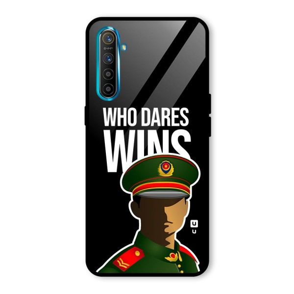 Who Dares Wins Glass Back Case for Realme XT