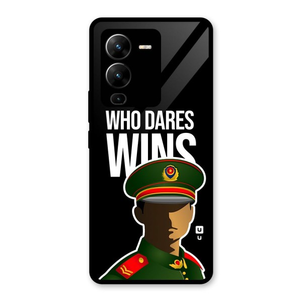 Who Dares Wins Glass Back Case for Vivo V25 Pro