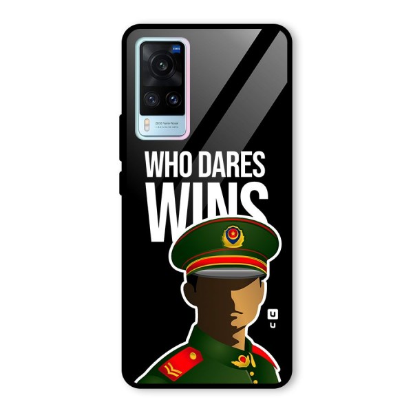 Who Dares Wins Glass Back Case for Vivo X60