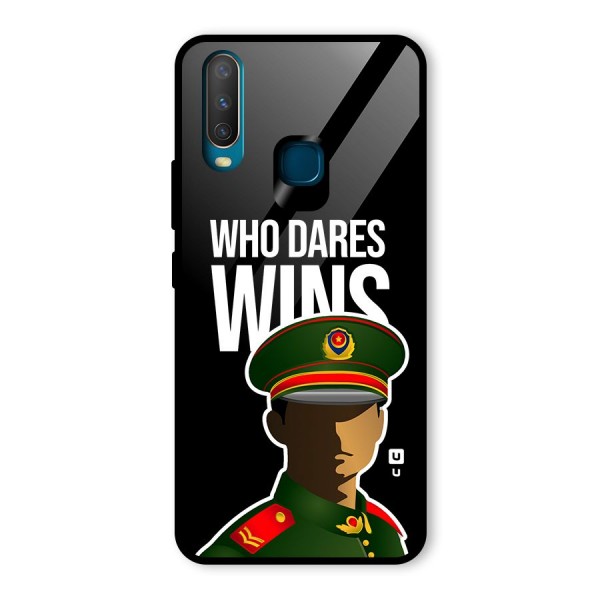 Who Dares Wins Glass Back Case for Vivo Y15