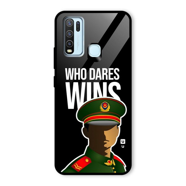 Who Dares Wins Glass Back Case for Vivo Y50