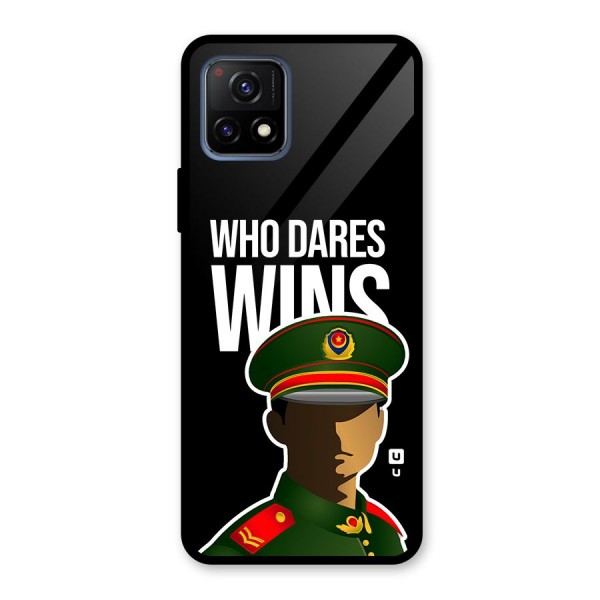 Who Dares Wins Glass Back Case for Vivo Y72 5G