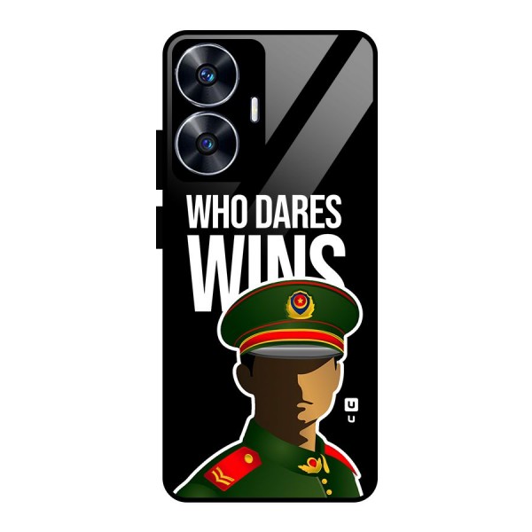 Who Dares Wins Glass Back Case for realme C55