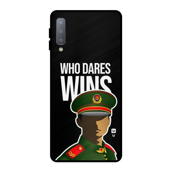 Who Dares Wins Metal Back Case for Galaxy A7 (2018)