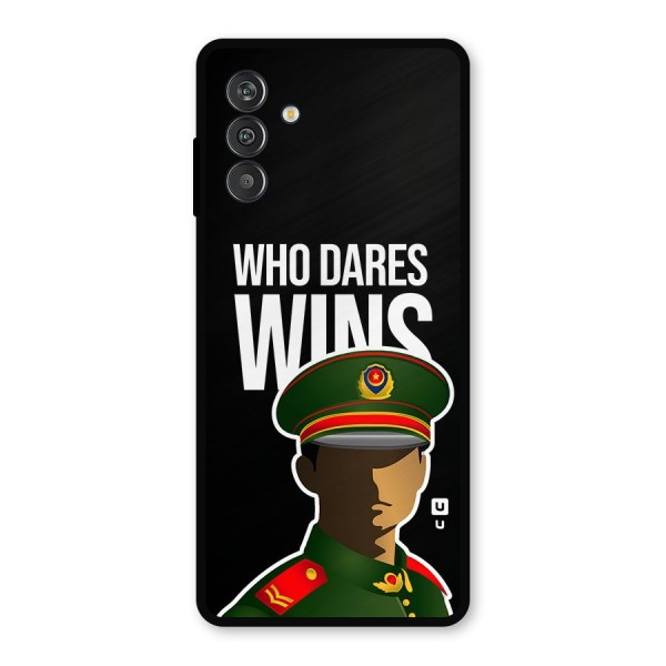 Who Dares Wins Metal Back Case for Galaxy M13