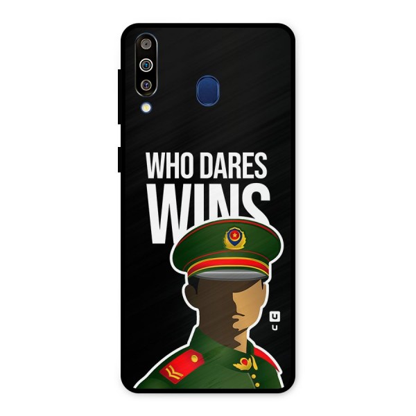 Who Dares Wins Metal Back Case for Galaxy M30