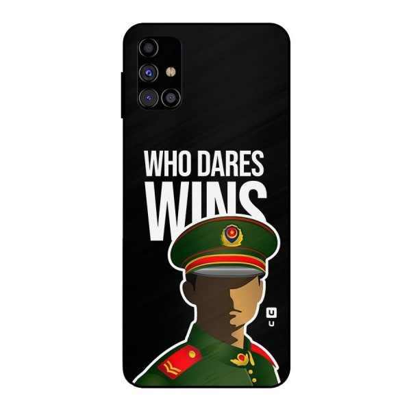 Who Dares Wins Metal Back Case for Galaxy M31s
