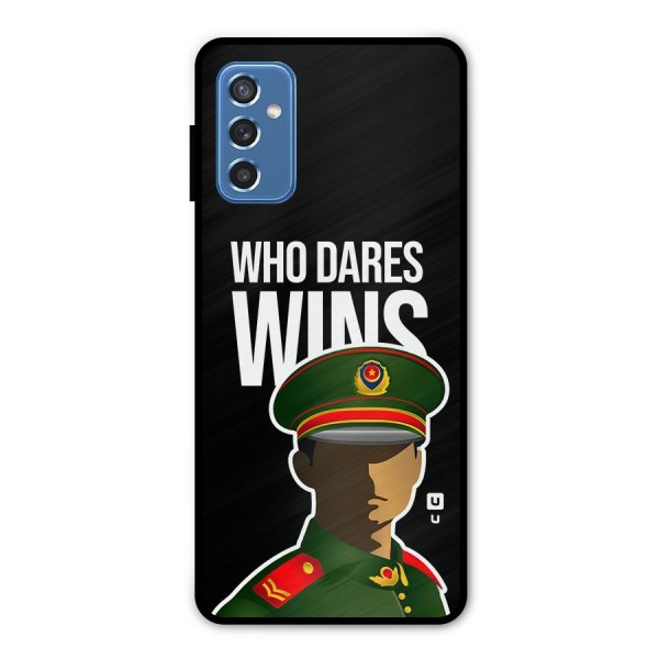 Who Dares Wins Metal Back Case for Galaxy M52 5G