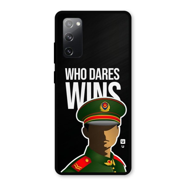 Who Dares Wins Metal Back Case for Galaxy S20 FE