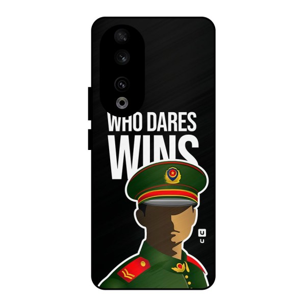 Who Dares Wins Metal Back Case for Honor 90