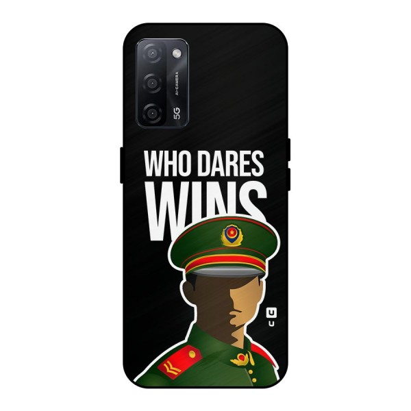 Who Dares Wins Metal Back Case for Oppo A53s 5G