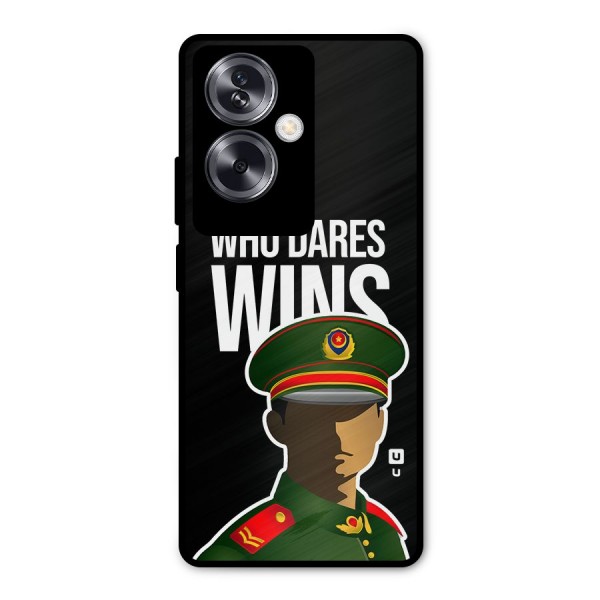 Who Dares Wins Metal Back Case for Oppo A79 5G