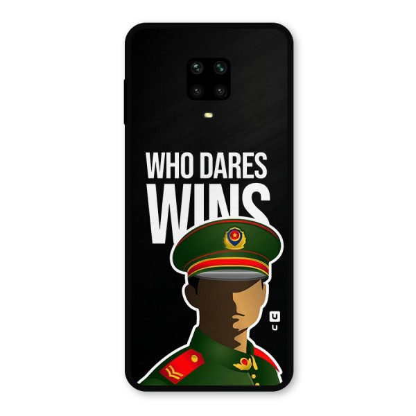 Who Dares Wins Metal Back Case for Poco M2 Pro