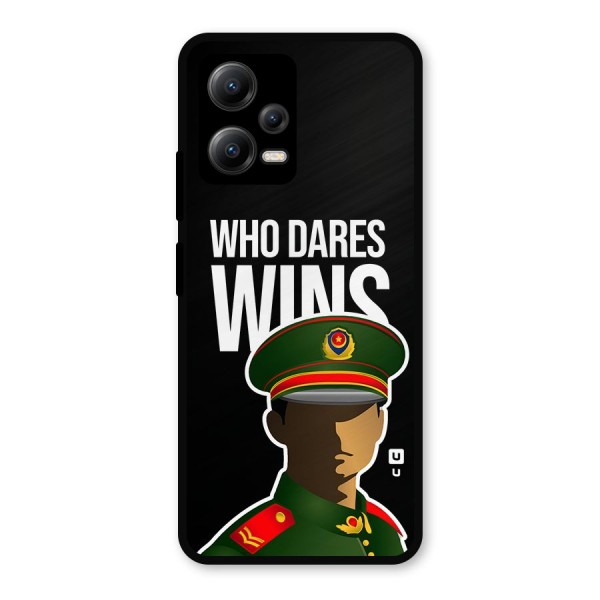 Who Dares Wins Metal Back Case for Poco X5