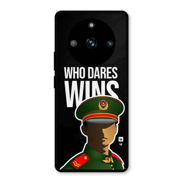 Who Dares Wins Metal Back Case for Realme 11 Pro