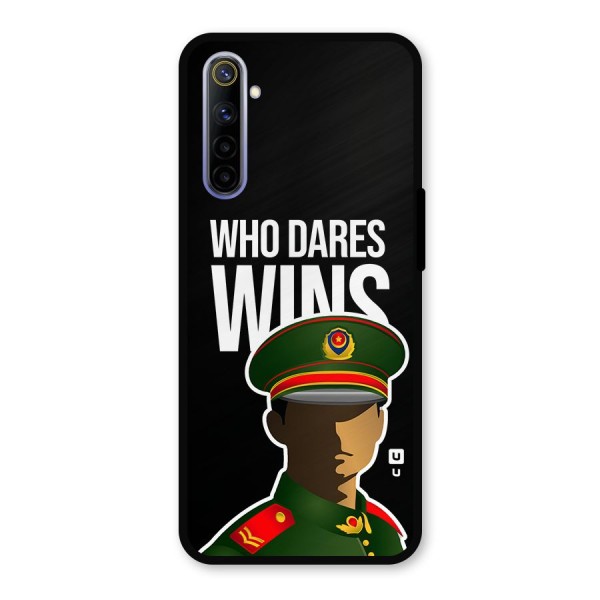 Who Dares Wins Metal Back Case for Realme 6