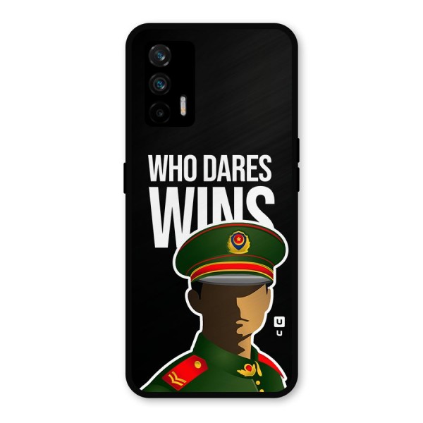 Who Dares Wins Metal Back Case for Realme GT 5G