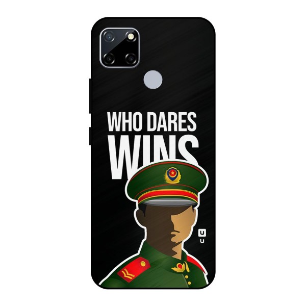 Who Dares Wins Metal Back Case for Realme Narzo 20