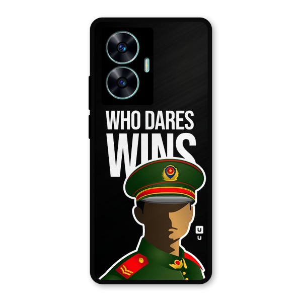 Who Dares Wins Metal Back Case for Realme Narzo N55