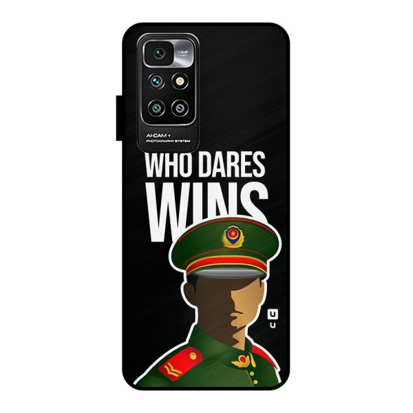 Who Dares Wins Metal Back Case for Redmi 10 Prime