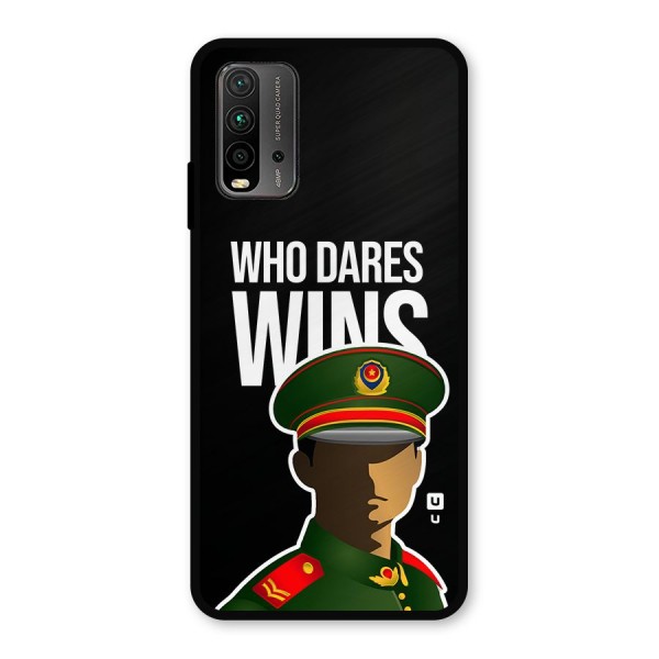 Who Dares Wins Metal Back Case for Redmi 9 Power