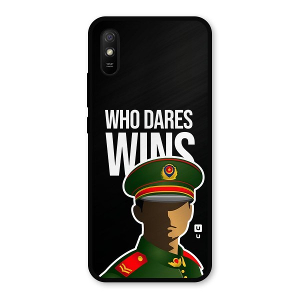 Who Dares Wins Metal Back Case for Redmi 9i