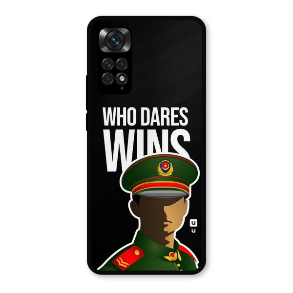 Who Dares Wins Metal Back Case for Redmi Note 11