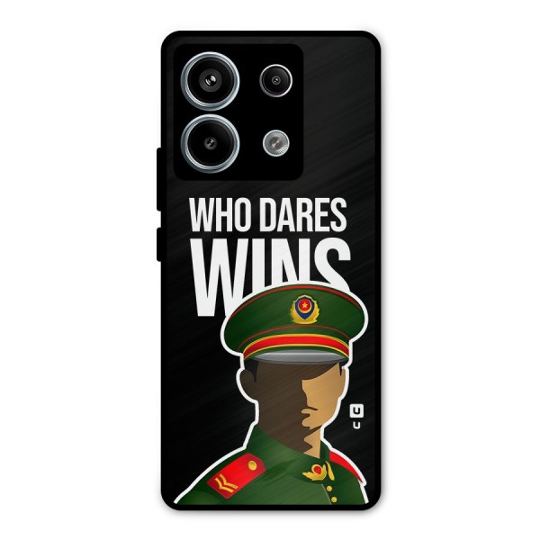 Who Dares Wins Metal Back Case for Redmi Note 13 Pro 5G