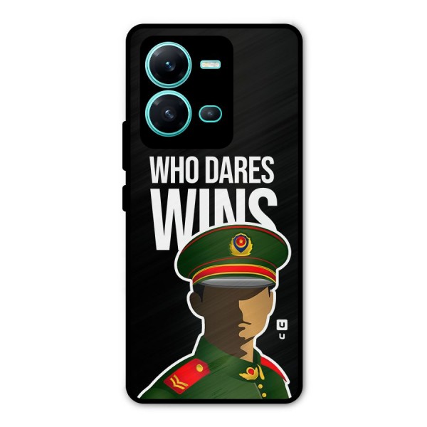 Who Dares Wins Metal Back Case for Vivo V25