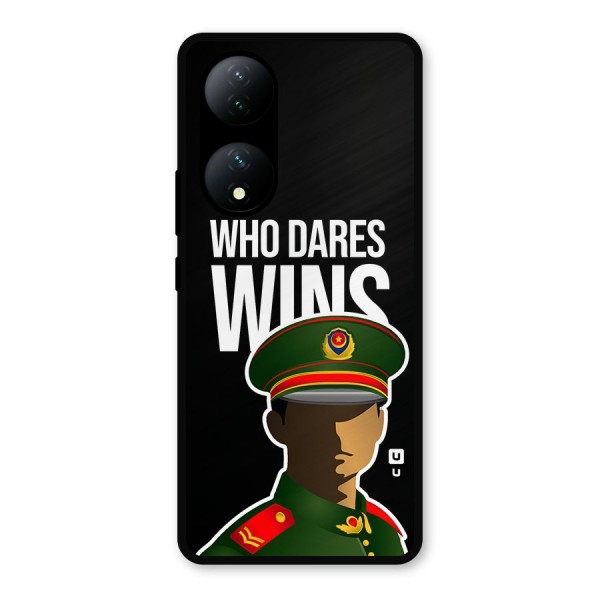 Who Dares Wins Metal Back Case for Vivo Y100