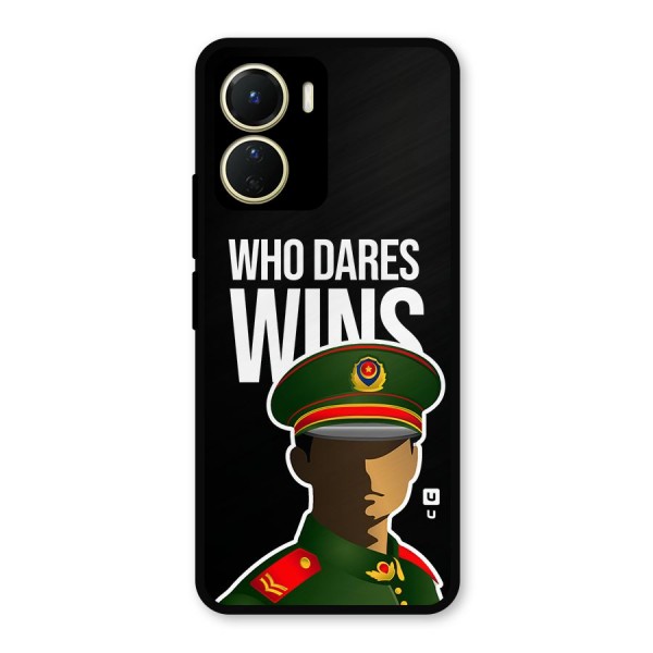 Who Dares Wins Metal Back Case for Vivo Y16