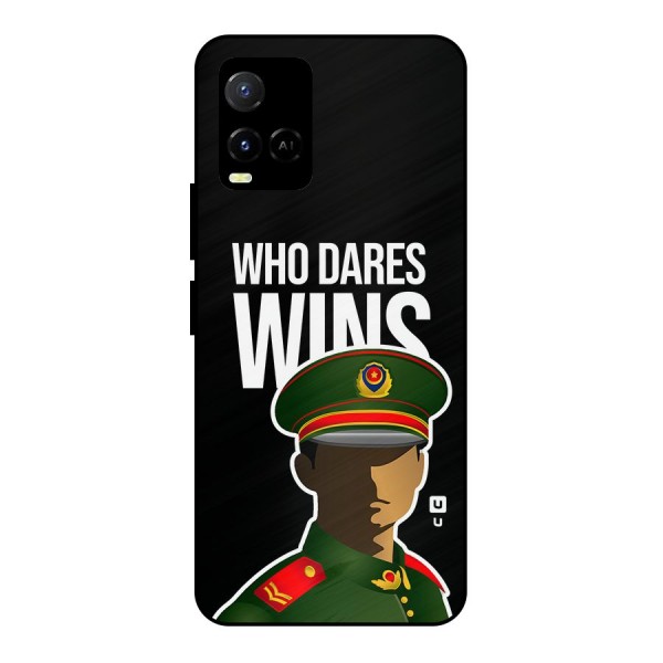 Who Dares Wins Metal Back Case for Vivo Y21