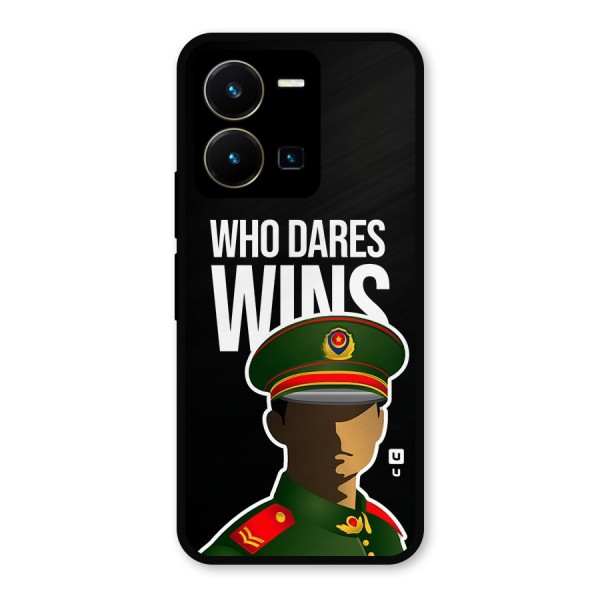 Who Dares Wins Metal Back Case for Vivo Y35