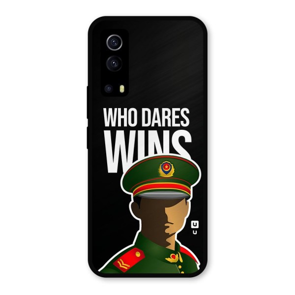 Who Dares Wins Metal Back Case for iQOO Z3