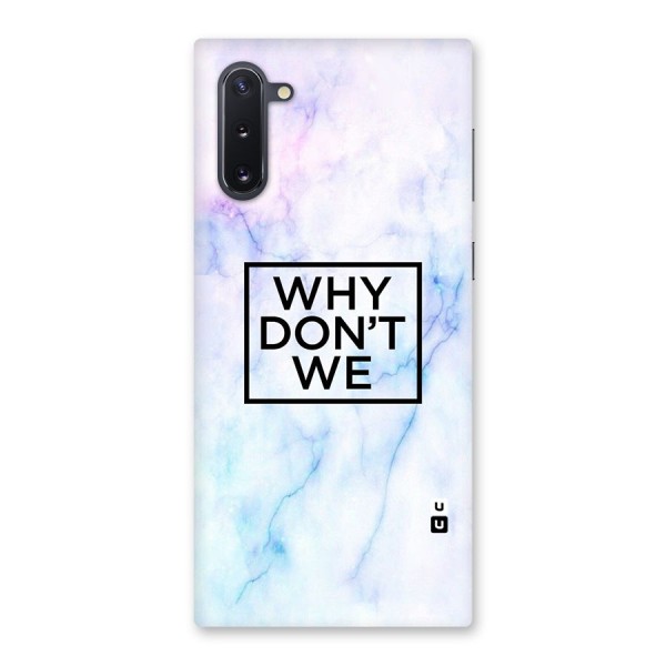 Why Dont We Back Case for Galaxy Note 10