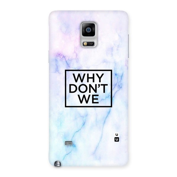 Why Dont We Back Case for Galaxy Note 4