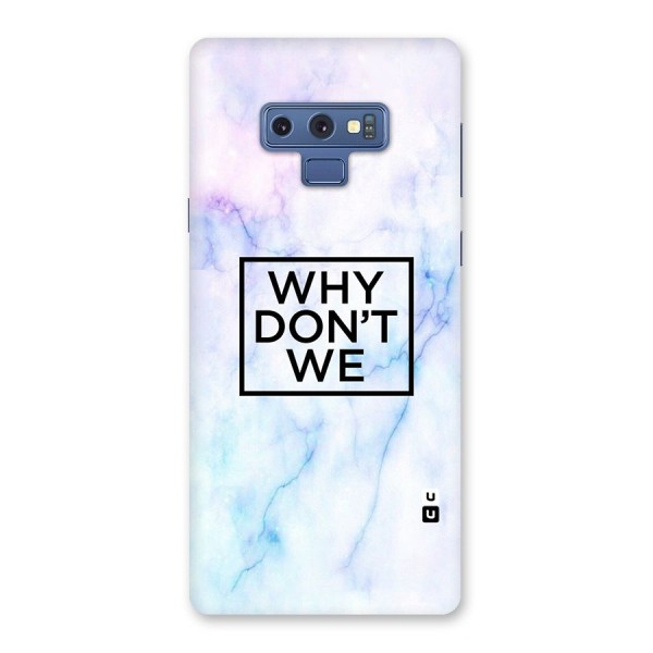 Why Dont We Back Case for Galaxy Note 9