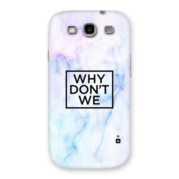 Why Dont We Back Case for Galaxy S3 Neo