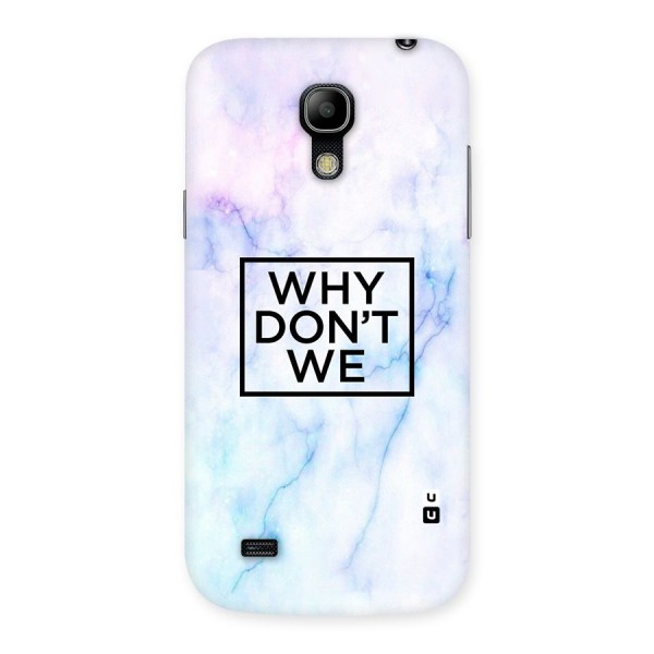 Why Dont We Back Case for Galaxy S4 Mini