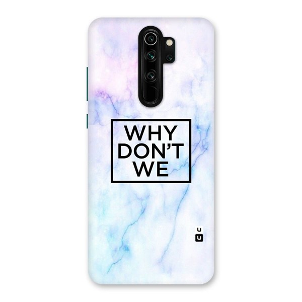 Why Dont We Back Case for Redmi Note 8 Pro