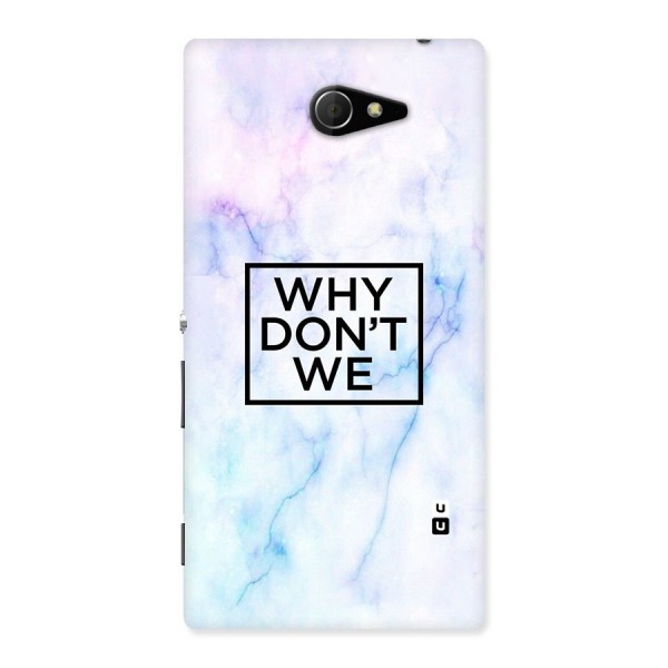 Why Dont We Back Case for Sony Xperia M2