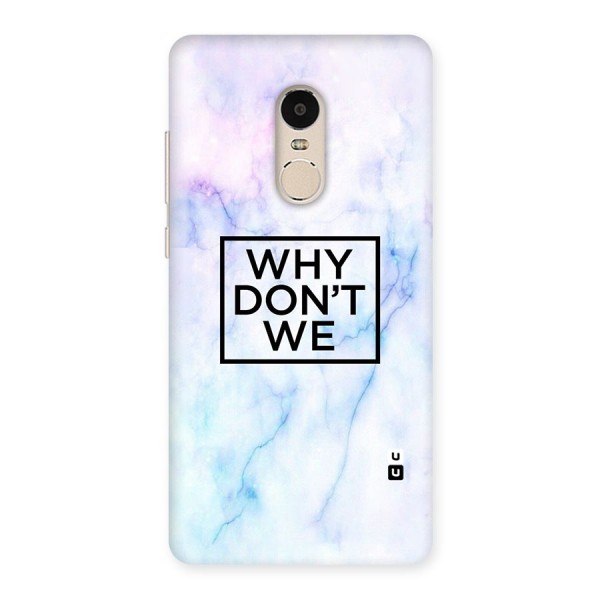 Why Dont We Back Case for Xiaomi Redmi Note 4