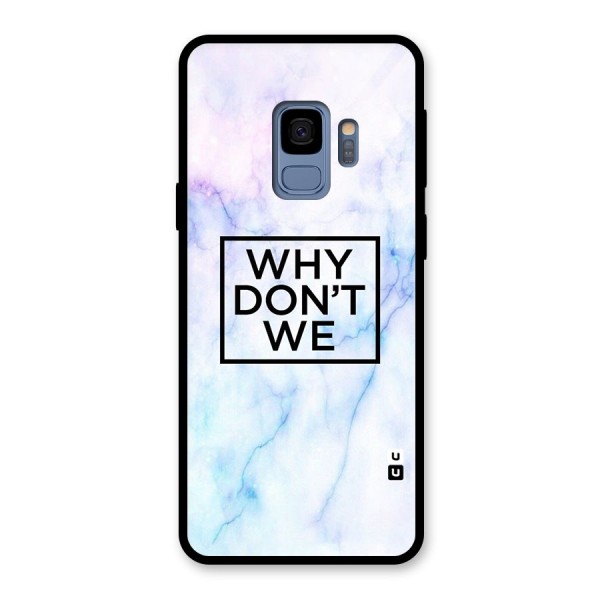 Why Dont We Glass Back Case for Galaxy S9