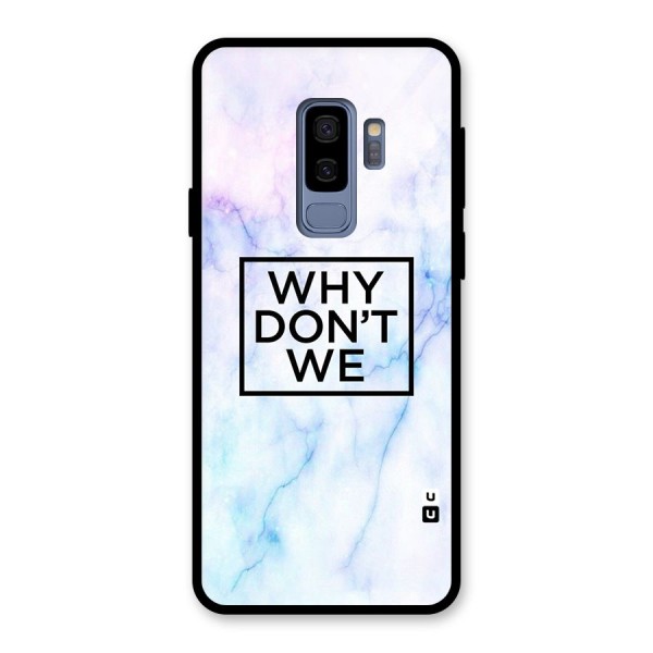 Why Dont We Glass Back Case for Galaxy S9 Plus