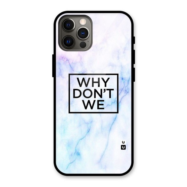 Why Dont We Glass Back Case for iPhone 12 Pro