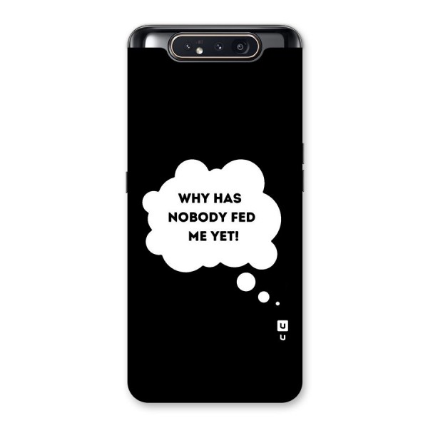 Why No Food Yet Back Case for Galaxy A80