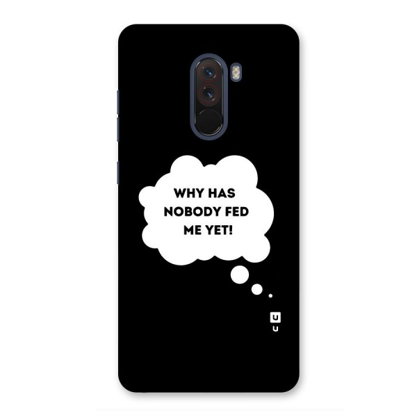 Why No Food Yet Glass Back Case for Poco F1