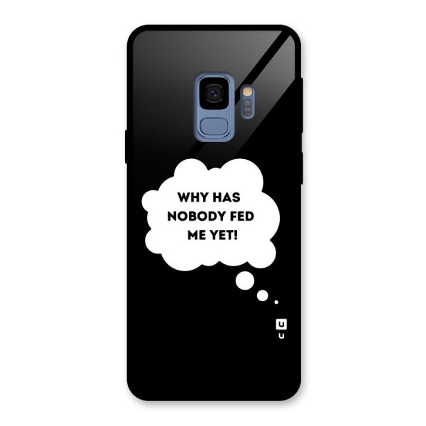 Why No Food Yet Glass Back Case for Galaxy S9