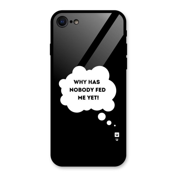 Why No Food Yet Glass Back Case for iPhone 8